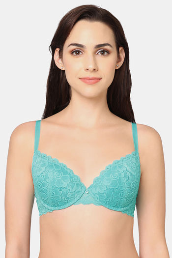 Buy Wacoal Wired 3/4Th Coverage Push-Up Bra - Blue Curacao