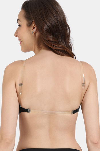 Buy Zivame Beautiful Basics Padded Non Wired 3/4Th Coverage Backless Bra - Black2